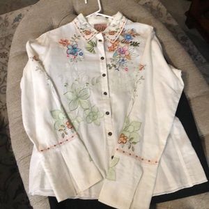 Beautifully embroidered western shirt